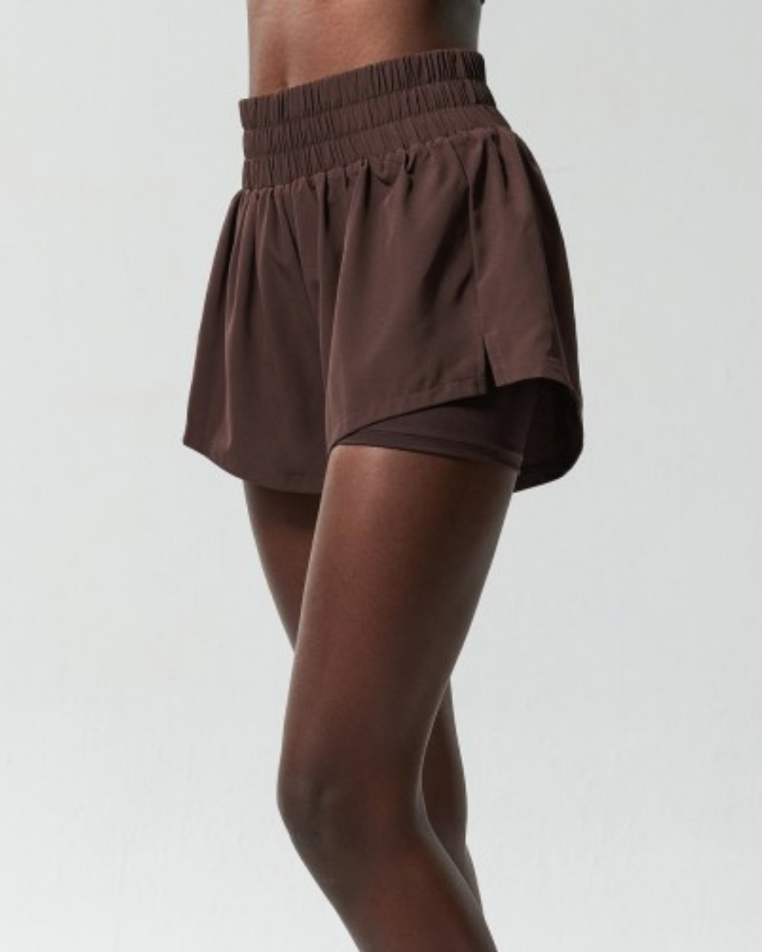 QS- High-waist Loose Fit Active Shorts