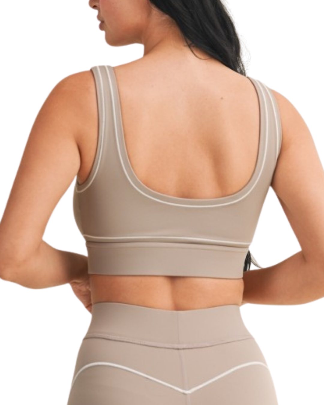 QS-Contrast Thread Sports Bra