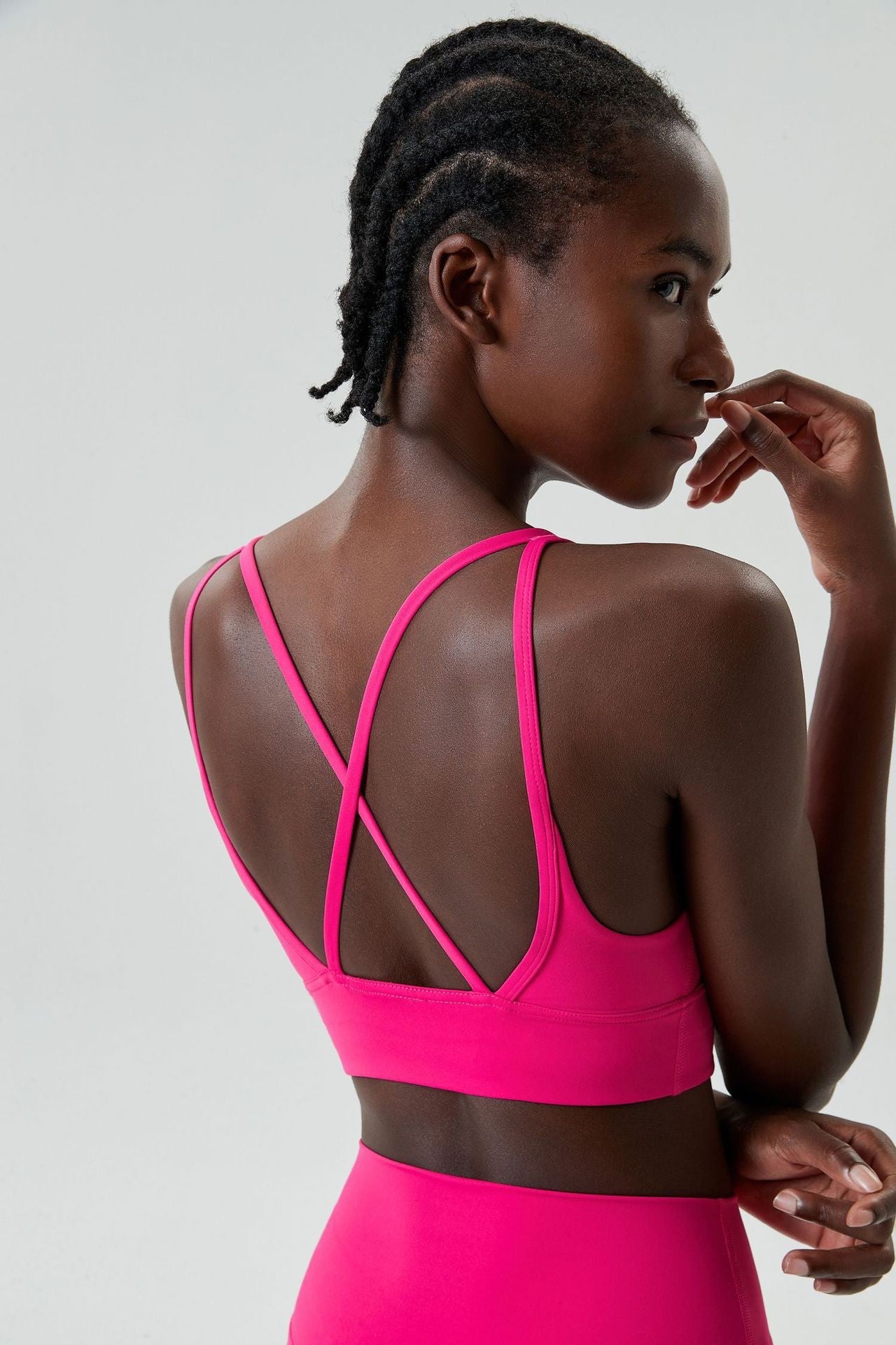 QS-Lycra Cross-back Sports Bra